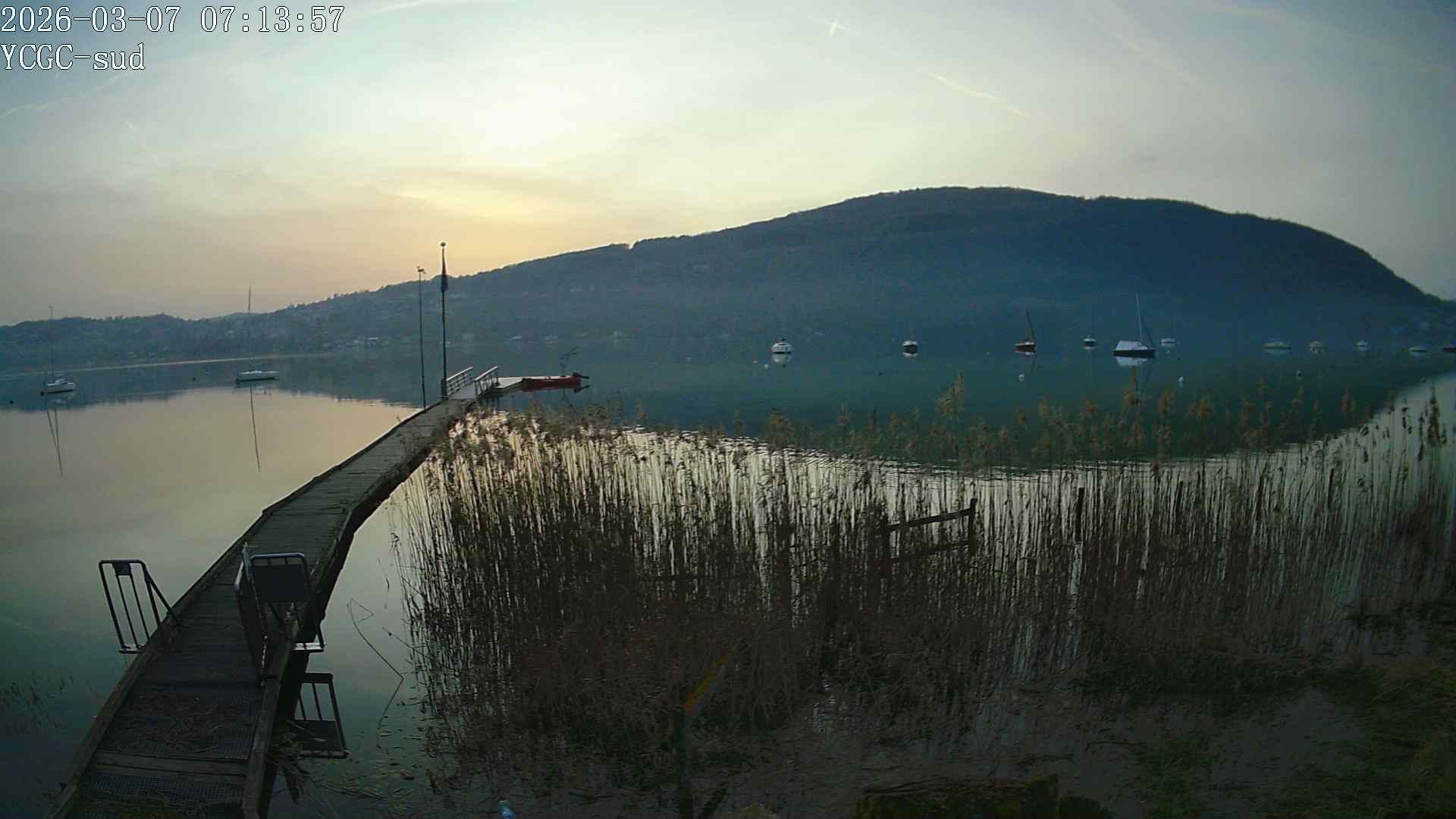 Vue Sud du lac de Paladru