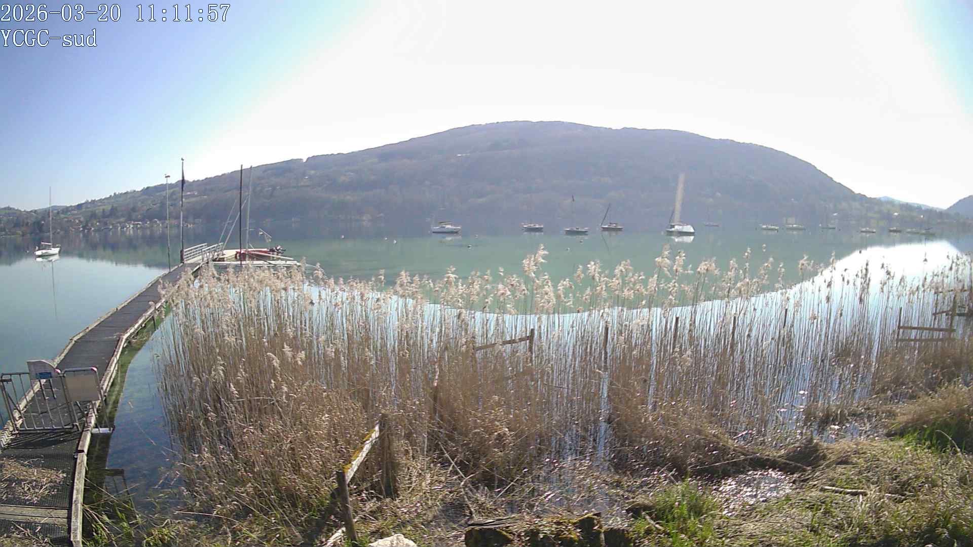 Vue Sud du lac de Paladru